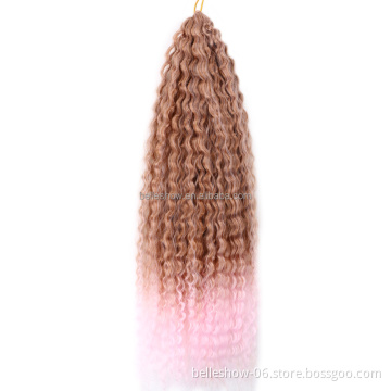 Crochet Hair Synthetic Ombre Crochet Braiding Hair Extensions  Afro Kinky Curly  deep twist